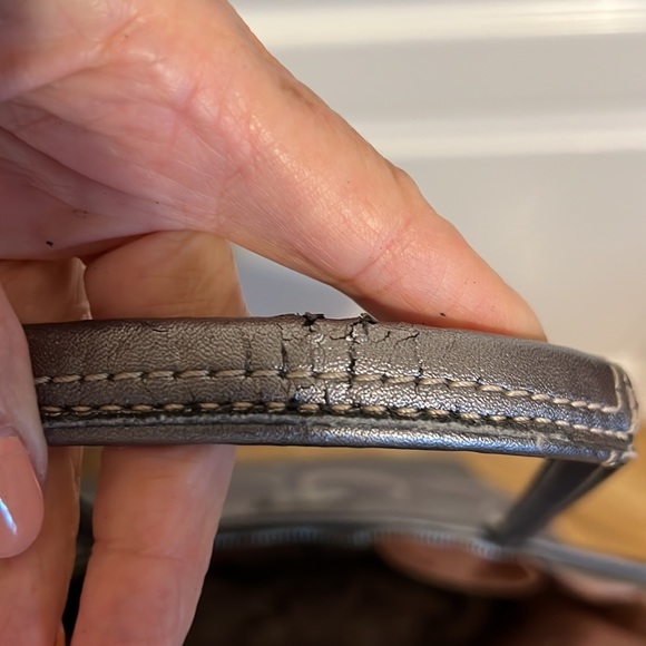 Coach Handbag Silver - Picture 10 of 16